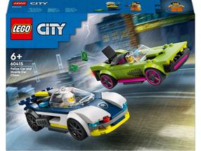 Konstruktorius LEGO® City Police Policijos automobilis ir galingo automobilio gaudynės 60415, 213 vnt.