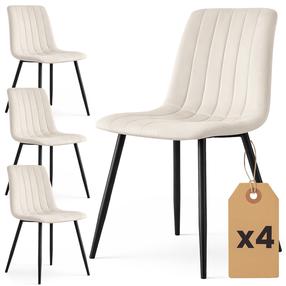 Toolide komplekt Akord Livo, matt, beež v., 43.5 cm x 45.5 cm x 87 cm, 4 tk
