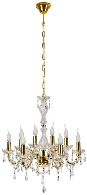 Šviestuvas kabinamas Candellux Maria Teresa 38-94653, E14, 8 x 8 W, balta sp. / aukso sp.