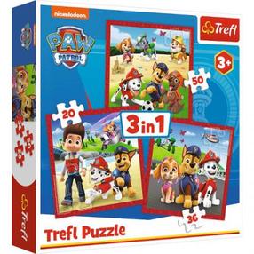 Пазл Trefl Paw Patrol Happy Dogs 34867, 19.5 см x 20 см, 106 шт., многоцветный