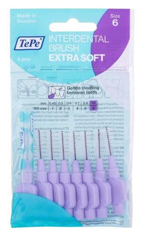 Tarpdančių šepetėlis TePe Extra Soft, violetinė sp.