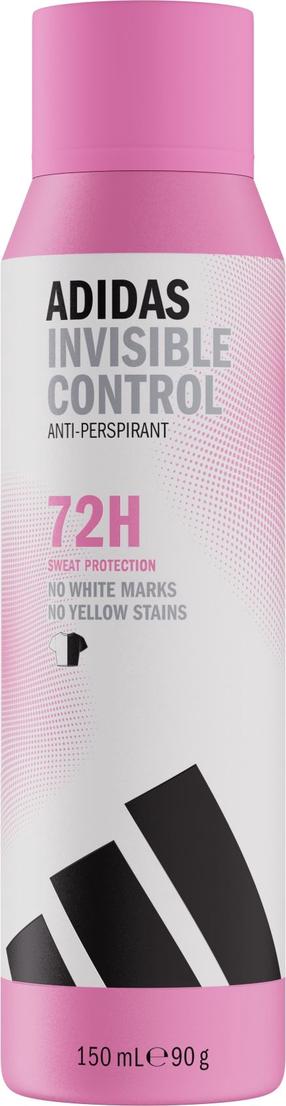 Dezodorants sievietēm Adidas Invisible Control 72H, 150 ml