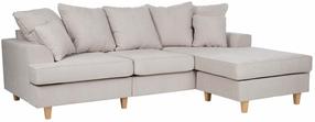 Kampinė sofa Home4you Jamaica 15701, šviesiai pilka sp., 177 x 260 cm x 97 cm