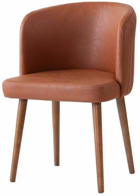 Kėdžių rinkinys Kalune Design Zen 4234 974NMB1949, matinė, ruda sp./oranžinė sp., 57 cm x 57 cm x 81 cm, 2 vnt.