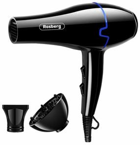 Plaukų džiovintuvas Rosberg R51100KD, 2000 W, mėlyna sp./juoda sp.
