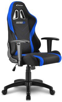 Spēļu krēsls Sharkoon Skiller SGS2 Jr, 49 x 43 x 100 - 106 cm, zila krās./melna krās.