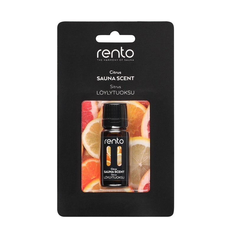 Sauna lõhn Rento Citrus, 10 ml Must v./Kollane v./Oranž v.