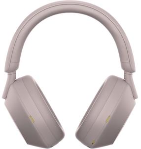 Bezvadu austiņas Sony WH-1000XM5, rozā krās.