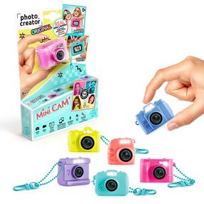 Vaikiškas fotoaparatas Mini Cam, 4 cm, (spalva/dizainas parenkami atsitiktine tvarka)