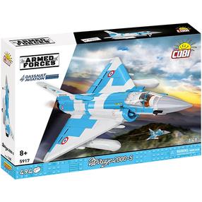 Konstruktorius Cobi Armed Forces Mirage 2000-5 5917, 494 vnt., mėlyna sp./balta sp.