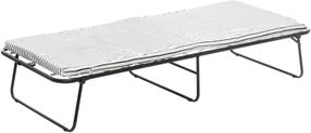Lova viengulė 4Living, 72 x 182 cm, juoda sp., su čiužiniu, su grotelėmis