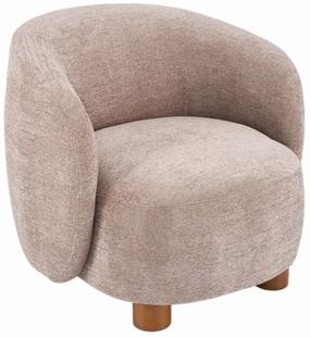 Krėslas Leisure Furniture Baker, smėlio sp., 80 cm x 75 cm x 70 cm