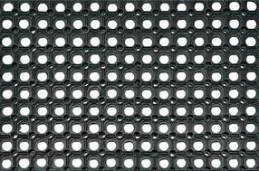 Durų kilimėlis Honeycomb, juoda sp., 80 cm x 50 cm x 2 cm