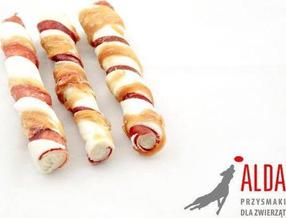 Лакомство для собак ALDA Beef And Pork Stick With Chicken, говядина/курица/свинина, 0.105 кг, 3 шт.