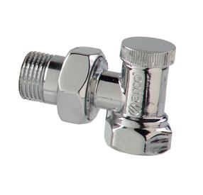 Ventiil Arco, sulgur/nurk, küttesüsteemidele, 1/2 tolli - väliskeere, 1/2 tolli - sisekeere