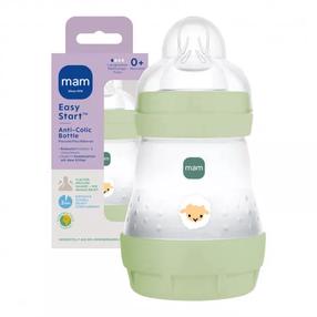Бутылочка Mam Baby Perfect Start, 160 мл, 1 г., зеленый цв.