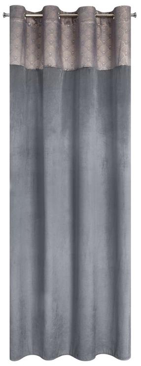 Naktinė užuolaida ZKLU-02, grafito sp./šampano sp., 140 cm x 250 cm