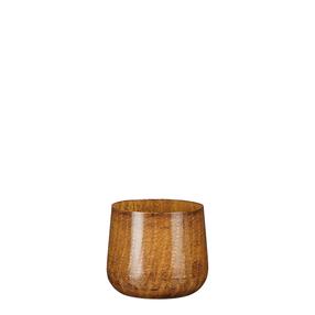 Puķu pods Mica Benson 1058689, metāls, Ø 12 cm, brūna krās.