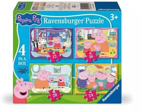 Пазл 4in1 Ravensburger Peppa Pig Family Time, 14 см x 19 см, 72 шт., многоцветный