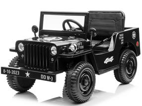 Vaikiškas elektromobilis Willys, juoda sp.