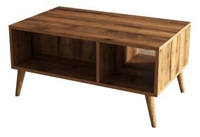 Kavos staliukas Kalune Design Exxen 2072, riešuto sp., 90 cm x 41.6 cm x 54 cm