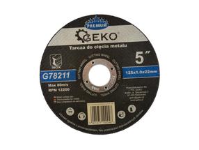 Pjovimo diskas Geko G78211, 125 mm x 1.0 mm x 22.23 mm