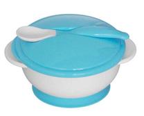 Rinkinys Lorelli Bowl, 6+ mėn., 15 cm, plastikas, mėlyna sp./balta sp.