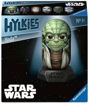 3D puzle Ravensburger Hylkies Star Wars Yoda, 7 cm x 7 cm, 56 gab., zaļa krās.
