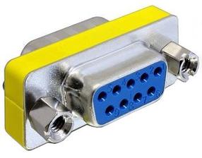 Adapteris Delock Sub-D 9 pin female, Sub-D 9 pin female