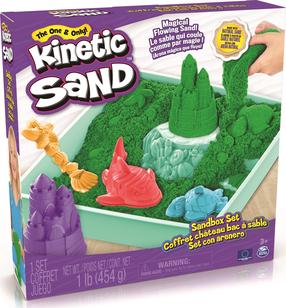 Modeliavimo smėlis, su priedais Spin Master Kinetic Sand, žalia sp., 454 g