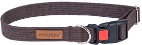 Antkaklis šunims Amiplay Cotton with Lock, ruda sp., 450 - 700 mm x 30 mm, 45-70