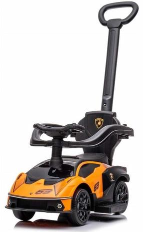 Skrejmašīnas bērniem Enero Lamborghini, melna krās./oranža krās.