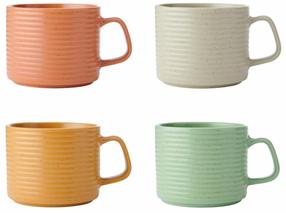 Puodelių rinkiniai Kitchen Craft Idilica, įvairių spalvų, 0.4 l