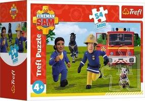 Dėlionė Trefl Fireman Sam On Standby 19761, 13 cm x 20 cm, 54 vnt., įvairių spalvų