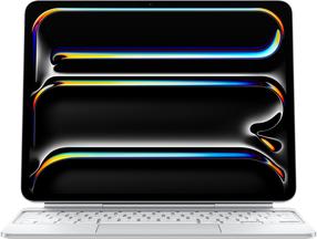 Tastatūra planšetdatoram Apple Magic Keyboard iPad Pro 13‑inch MWR43Z/A, Angļu (INT), balta krās.