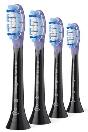 Elektrinio dantų šepetėlio galvutė Philips HX9054/88, juoda sp./violetinė sp., 4 vnt.