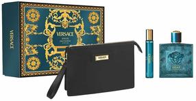 Подарочные комплекты для мужчин Versace Eros With A Cosmetic Bag, 3 шт.