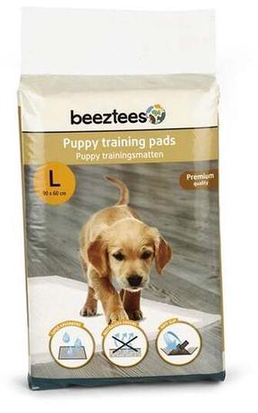 Подоконник для собак Beeztees Puppy Training Mats 795112, L, 90 см x 60 см, 10 шт. белый цв.