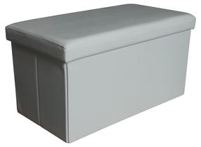 Pufas Domoletti Rio XYF634B, balta sp., 76.5 cm x 40.5 cm x 40.5 cm