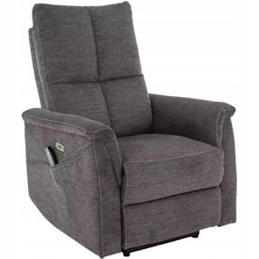 Atlošiamas krėslas Neptun M Brego, tamsiai pilka, 57 cm x 76 cm x 96 cm