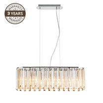 Šviestuvas kabinamas Domoletti Drops 20031P, E14, 5 x 40 W, skaidri sp. / chromo sp.