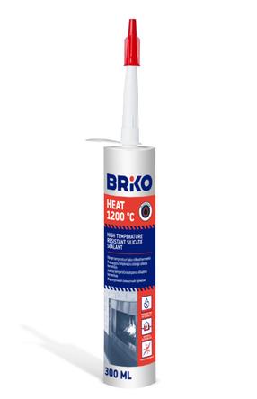 Hermeetik Briko 1200 °C, 300 ml, must v.