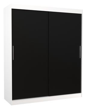 Spinta ADRK Lincoln 180, balta sp./juoda sp., 58 cm x 180 cm x 215 cm