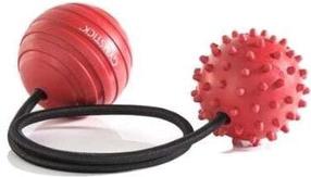 Masāžas instrumentu komplekts Gymstick Myofascia Rope Ball 61172, sarkana krās., 6.5 cm