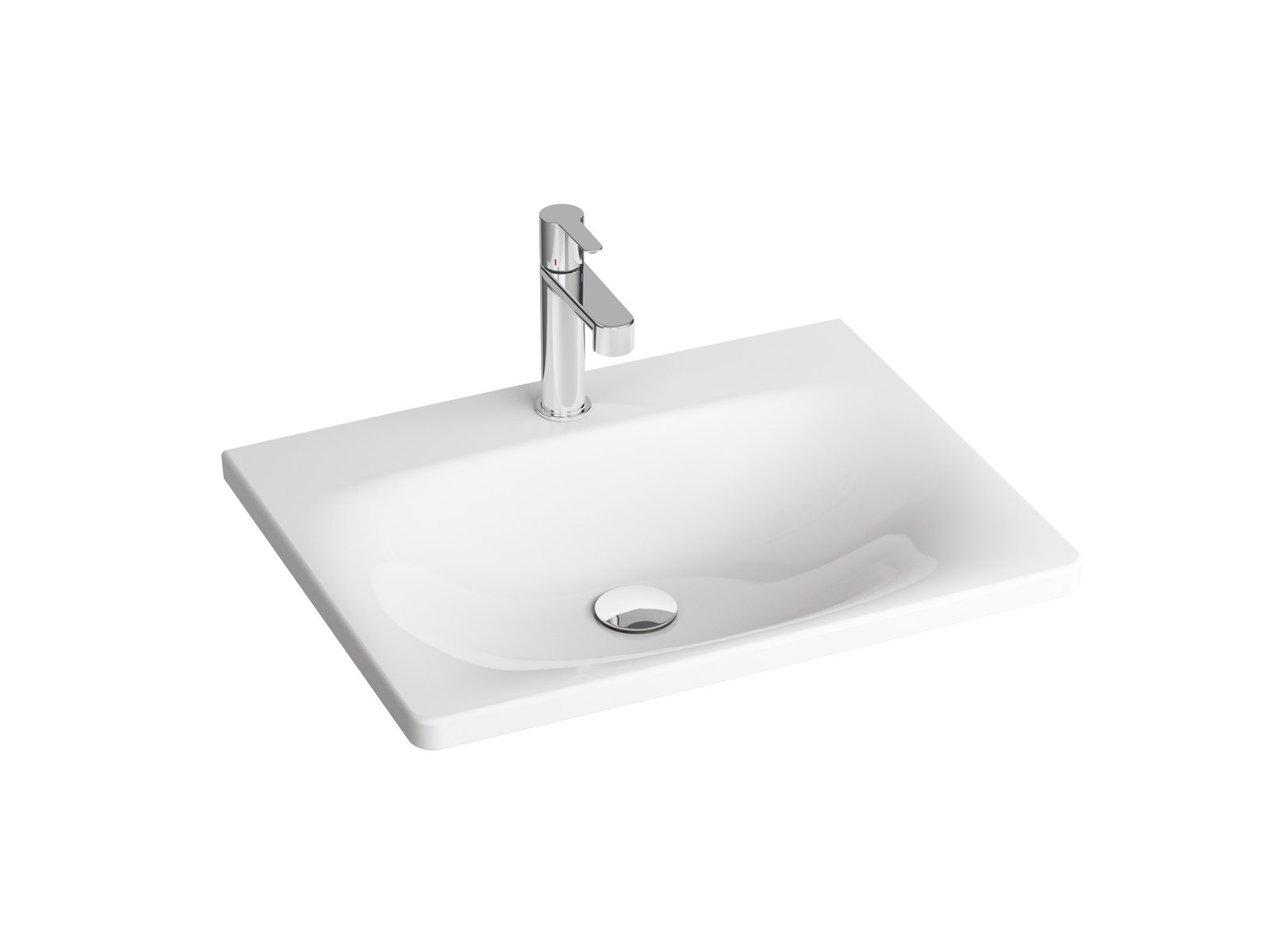 Vannitoa kraanikauss Ravak Balance 500, keraamiline, 50 cm x 46.5 cm x 30 cm, valge v.