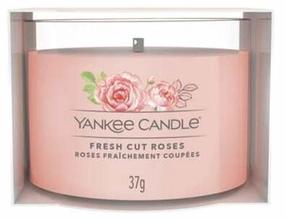 Свеча, ароматическая Yankee Candle Mini Fresh Cut Roses, 7 - 10 час, 37 г, розовый цв.