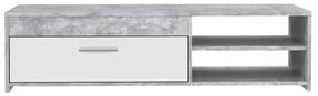 TV staliukas Forte, balta sp./pilka sp., 42.1 cm x 120 cm x 31.8 cm