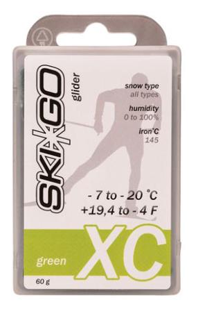 Suusamääre Skigo XC Glider Green, -20 - -7 °, 60 g, Roheline v.