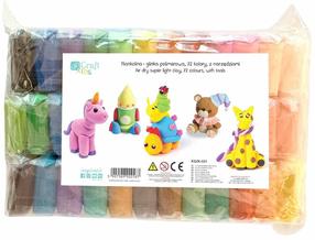 Radošs komplekts ar plastilīnu Magic Clay, daudzkrāsaina