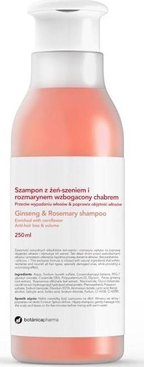 Шампунь Botanica Ginseng & Rosemary, 250 мл